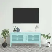Prolenta Maison Exclusive - Meuble TV vert menthe 105x35x50 cm acier