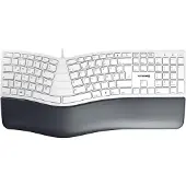 Cherry KC 4500 ERGO - Tastatur - USB2.0 - Deutsch - Grau - plastikfreie Verpackung (JK-4500DE-0)