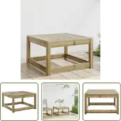 The Living Store Tabouret de jardin en pin imprégné