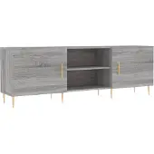 Syfax Meuble TV sonoma gris 150x30x50 cm bois d'ingénierie