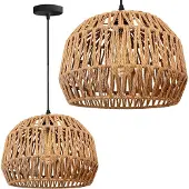 Toolight Lampe Suspendue APP1291-1CP Boho Beige