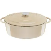 Tefal Lov Cocotte ovale en fonte 34cm beige E25806