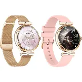 Tracer Smartwatch SMK15 AURORA AMOLED 1,28", notifications d'applications, compteur de calories, FitCloudPro, deux bracelets