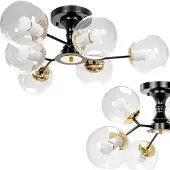 Toolight Lampe Suspendue APP1134-6C Black Gold