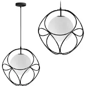 Toolight Lampe Suspendue APP1019-1CP Black