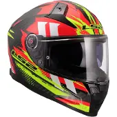 LS2 LS2FF811VectorIICTanticRougeH-VJaune06CasqueIntégral Taille XL