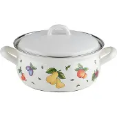 Riess Casserole avec couvercle Ø16cm 1,2L Fruit Garden émail