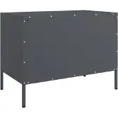 Syfax Meuble TV anthracite 68x39x50,5 cm acier