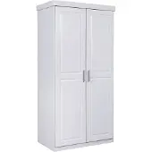 Inter Link Armoire Hakon 2 portes pin massif laqué blanc
