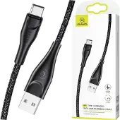 Usams Kabel Pleciony U41 Usb-C 1M2A Czarny/Black Sj392Usb01 (Us-Sj392) Fast Charge