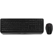 Cherry GENTIX DESKTOP - Tastatur-und-Maus-Set - kabellos - 2.4 GHz - US mit Euro-Symbol - Schwarz