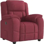 Syfax Fauteuil inclinable Rouge bordeaux Tissu