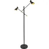 Searchlight LED lampadaire, or, noir, H 160 cm, DIABLO
