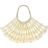 Koosh Sacs à main or / blanc perle