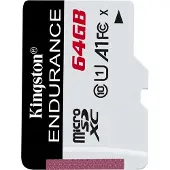 Kingston Endurance Micro Sd Class 10 64gb Memory Card Blanc,Noir