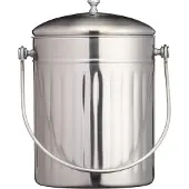 Kitchencraft Plan de travail en acier inoxydable Bac à compost