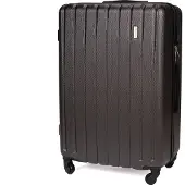 Solier valise à roulettes M valise de voyage coque dure gris foncé