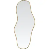 Syfax Miroir mural Doré 70x30 cm