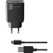 Cellularline Kit chargeur de voyage 10W USB C bl USB Type-A incl. câble pour USB Type-C