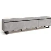 Skraut Home COZY Meuble TV, Banc Télé, 240x35x57cm, Ciment