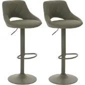 Mendler Lot de 2 tabourets de bar -N64