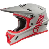 O'Neal Sonus Mat Gris Rouge Casque Vélo Downhill Taille L