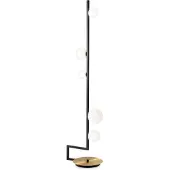 Ideal Lux BIRDS PT5 Lampadaire avec douilles G9 et disque décoratif en laiton
