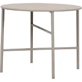 Ebuy24 Pesetos Table de jardin, Ø50 cm, gris.