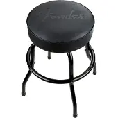 Fender Embossed Black Logo Barstool Black/Black 24"