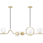 Toolight Lampe Suspendue APP1023-5CP Gold