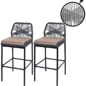 Mendler Tabouret de bar -O21 (lot de 2)