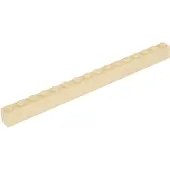 LEGO 100 pièces 2465 Brick 1x16 Part Basic Bricks 100 Beige