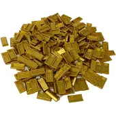 LEGO 1x2 Lingot d'or métallique - 6294492 NOUVEAU ! Quantité 250x