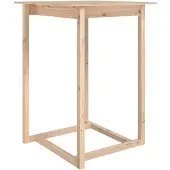Syfax Table de bar 80x80x110 cm Bois massif de pin