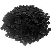 LEGO 2x2 Carreaux Modifiés Jumper Plate Noir - 87580 NOUVEAU Quantité 50x