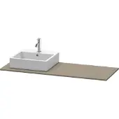 Duravit Console XSquare, 1 découpe à gauche, 1400x16x550mm, XS060GL9090