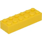 LEGO 2x6 brique 2456 - 250 pièces jaune