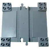 LEGO DUPLO Passage à niveau Rail gris clair NOUVEAU Quantité 5x