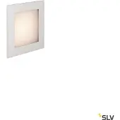 SLV Frame Basic LED 230V encastré mural carré argent 9x9 cm 2700K