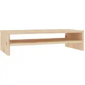 vidaXL Support d'écran 50x24x13 cm pin massif