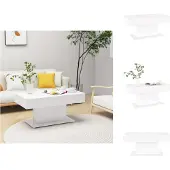 vidaXL Table basse blanche 96x50x45 cm Bois composite - Tables basses