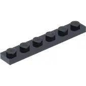 LEGO 1x6 plaque 3666 - 250 pièces noir