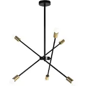 Toolight Lampe Suspendue APP1116-6CP Black