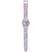 Accutime Disney Minnie Mouse Montre pour enfants avec aiguilles des heures et des minutes, cadran facile lire et bracelet en silicone paillet Montre