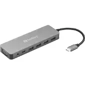 Sandberg 13-en-1 - Station d'accueil - USB-C - HDMI, VGA