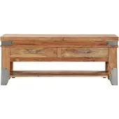 vidaXL Table basse 110x52x45 cm en bois massif d'acacia