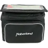 Haberland sacoche de guidon 6 litres, modèle Classic, noire - sacoche de guidon pratique avec système de fixation KLICK...