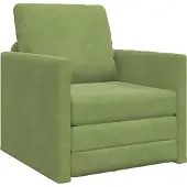 vidaXL Canapé-lit 60 cm Vert clair Velours