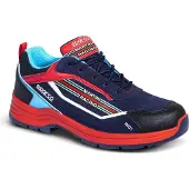 Sparco Chaussures de sécurité 07537MR Indy Sanremo ESD S3S SR, bleu/rouge, 46