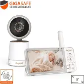 Gigaset BABY 500 Vidéo, 300 m, 60 min, 50 m, 300 m, Weiß, LCD
